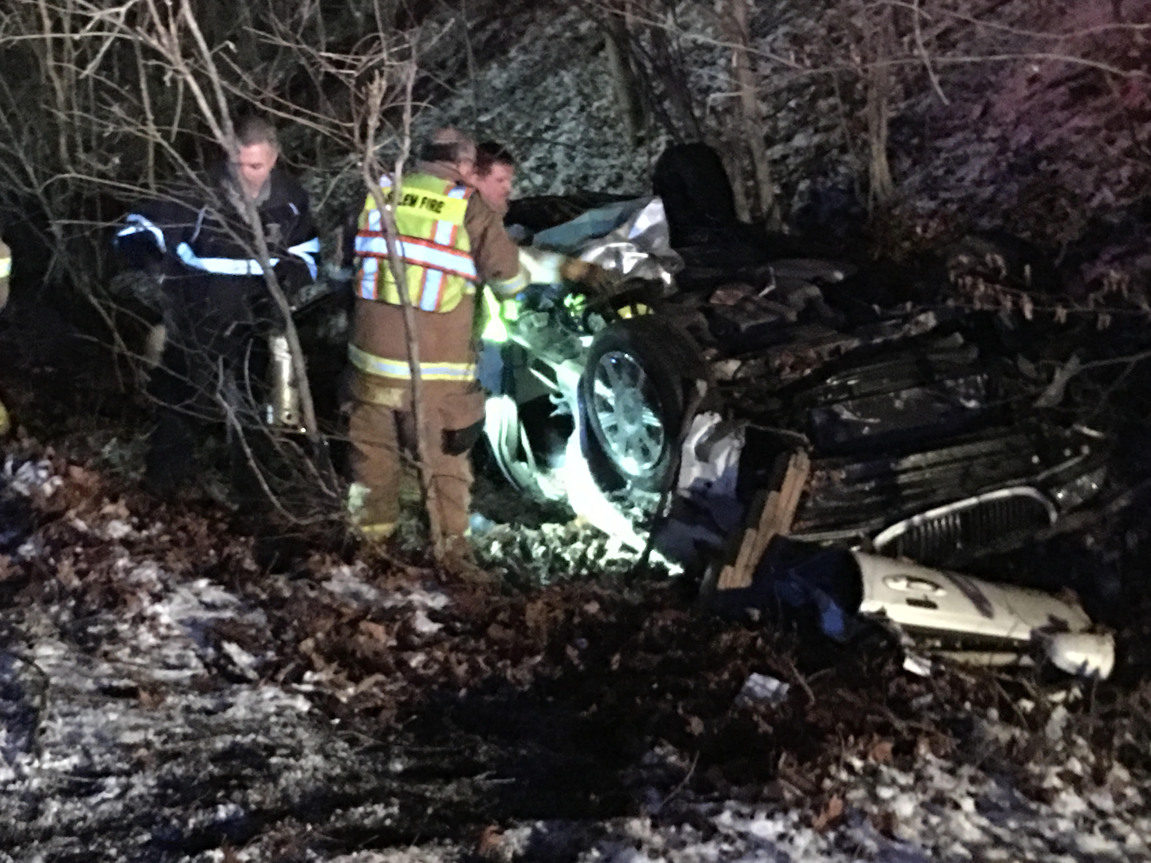 Slick Roads Send One to Hospital; Police Working Multiple Accidents ...