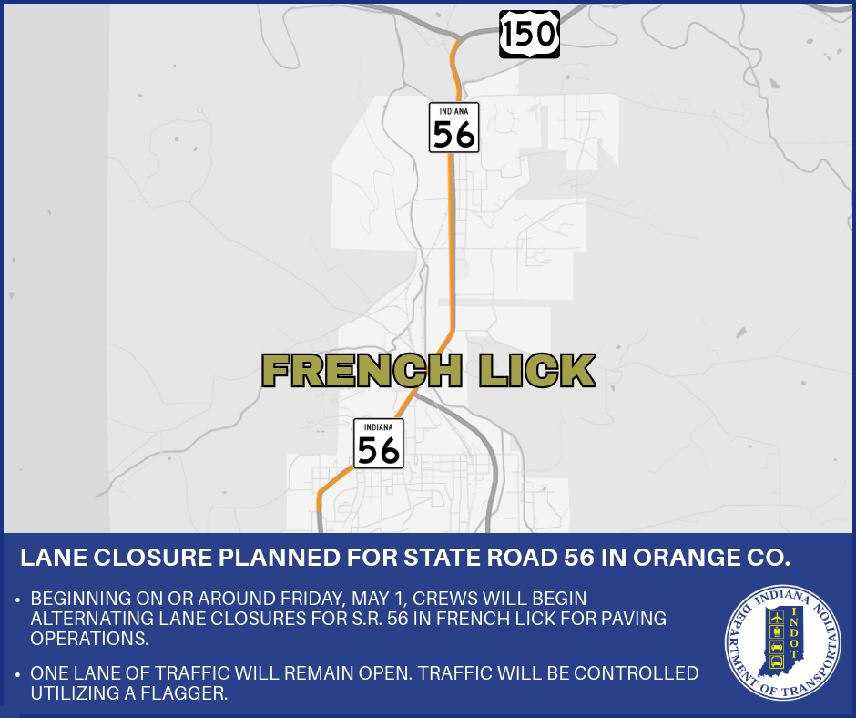 Lane closure planned for State Road 56 in Orange County | WSLM RADIO
